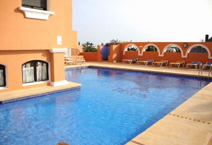 AMPLIA VIVIENDA NEW para12 pers a 4 min caminando de PLAYA con Terraza, Piscina Com, Wifi, Ventiladores de techo, Lavavajillas Roquetas de Mar Exterior foto