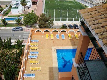 AMPLIA VIVIENDA NEW para12 pers a 4 min caminando de PLAYA con Terraza, Piscina Com, Wifi, Ventiladores de techo, Lavavajillas Roquetas de Mar Exterior foto
